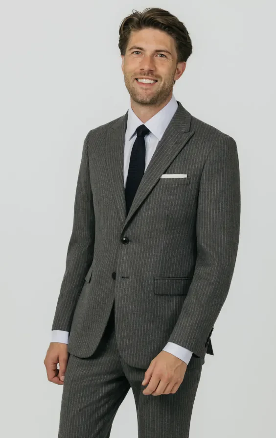 Charcoal Chalkstripe Suit thumbnail 2