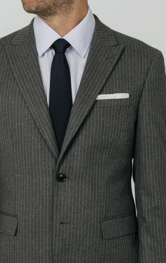 Charcoal Chalkstripe Suit thumbnail 5