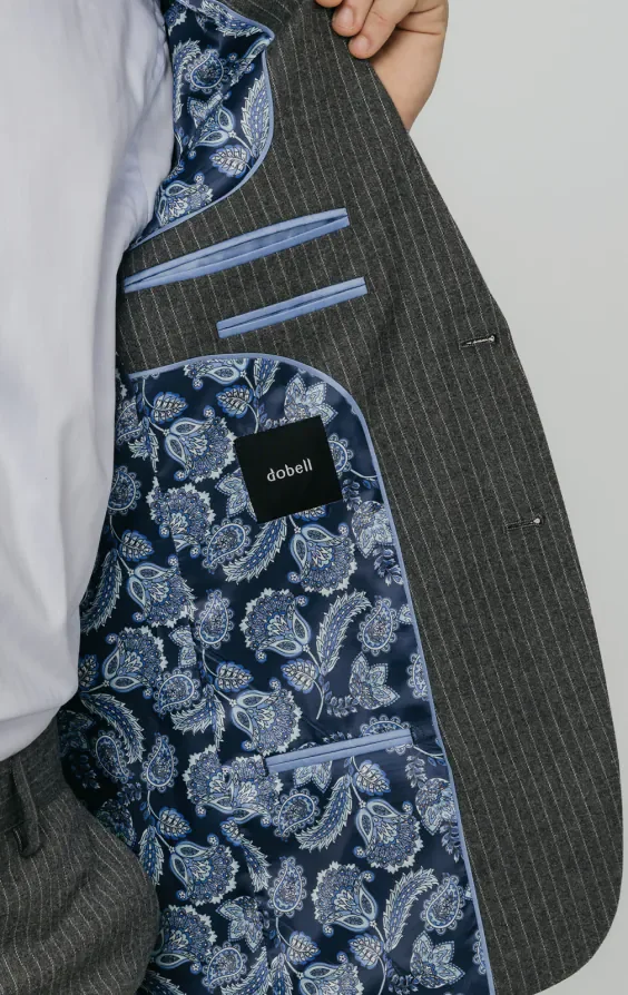 Charcoal Chalkstripe Suit thumbnail 6