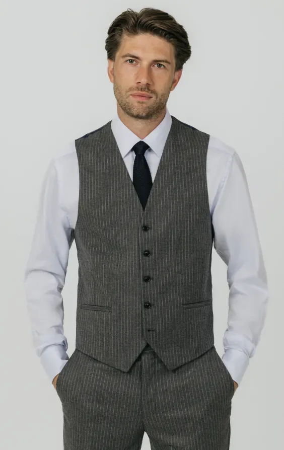 Charcoal Chalkstripe Suit thumbnail 9