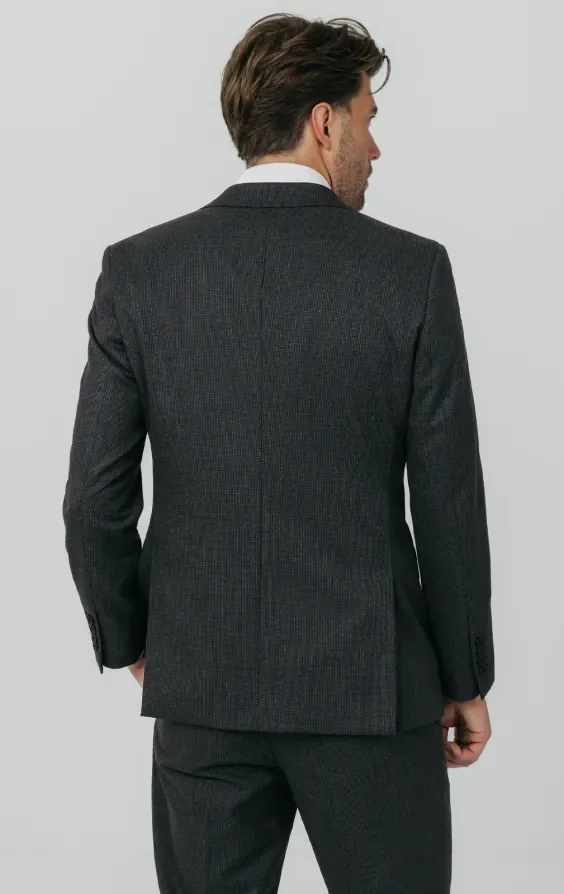 Charcoal Puppytooth Check 3 Piece Suit thumbnail 7