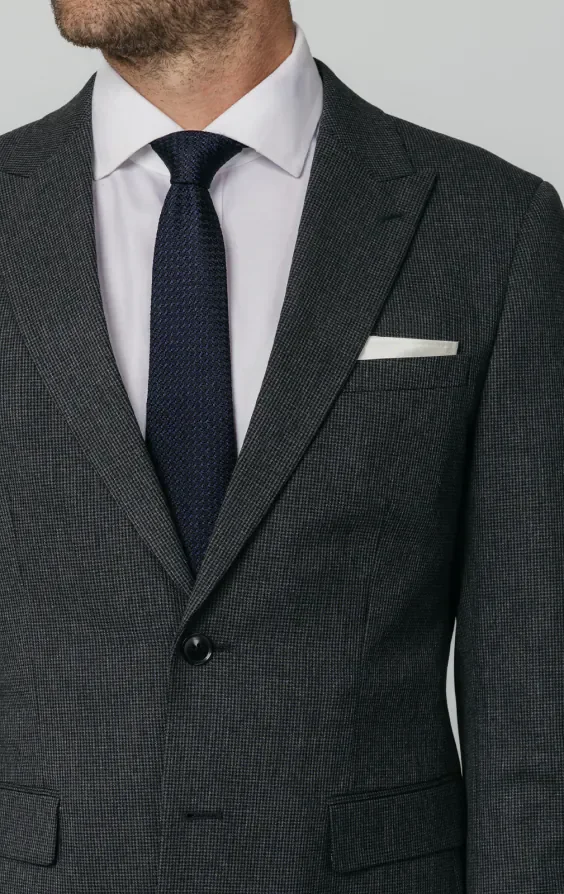 Charcoal Puppytooth Check Suit thumbnail 5