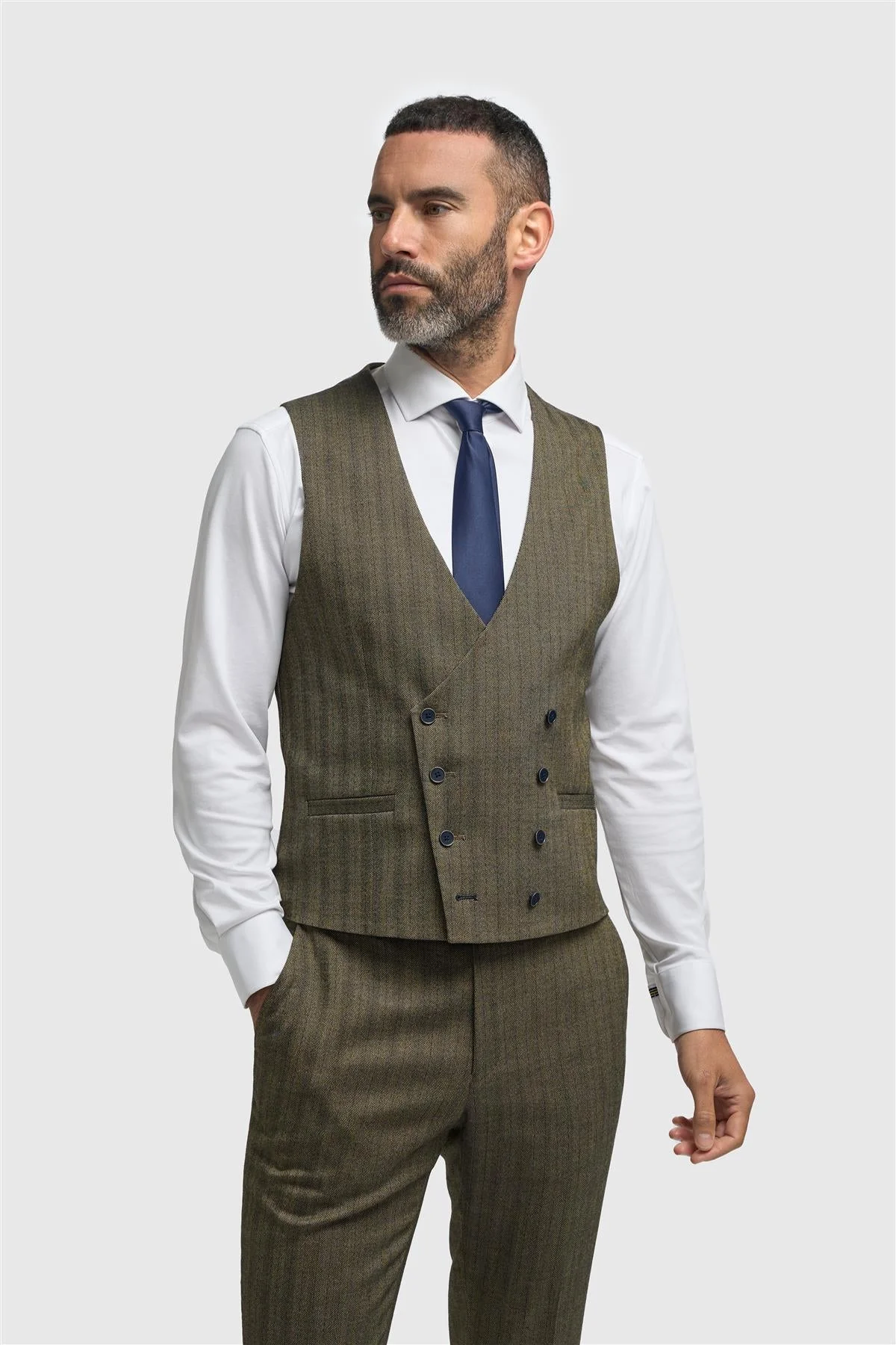 Damon Double Breasted Waistcoat thumbnail 2