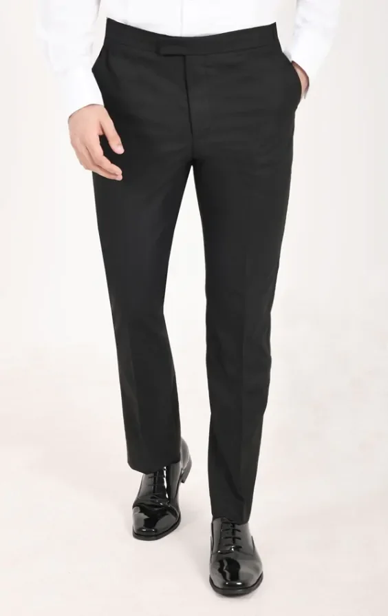 Dark Green Slim Fit Velvet Tuxedo with Black Trousers thumbnail 8