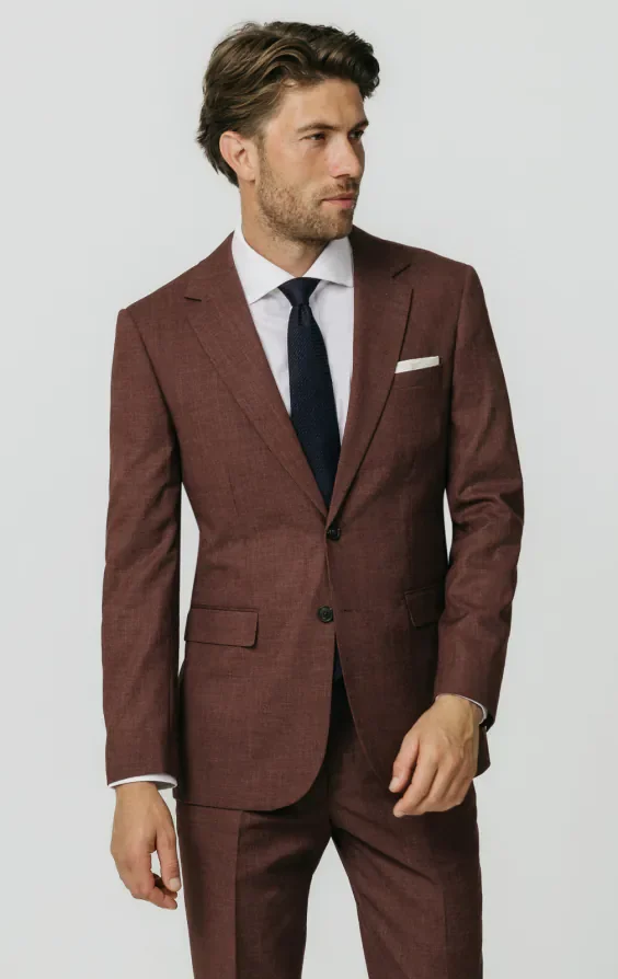 Dark Rosewood Weave Suit thumbnail 2