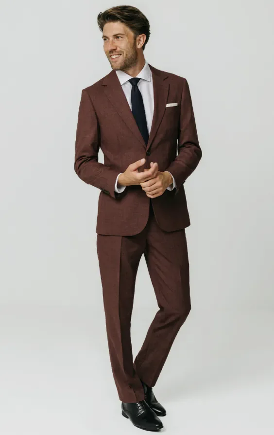 Dark Rosewood Weave Suit thumbnail 3