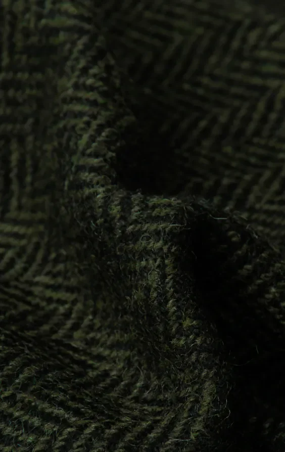 Green Herringbone Tweed Jacket thumbnail 8