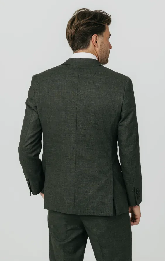 Green Weave Double Breasted Suit Jacket thumbnail 7