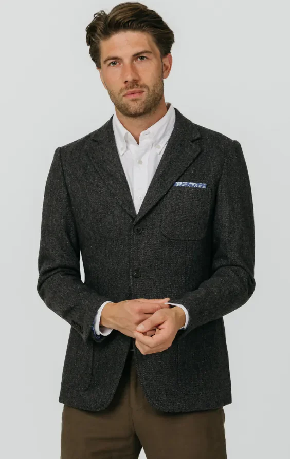 Grey Barleycorn Tweed Jacket thumbnail 2