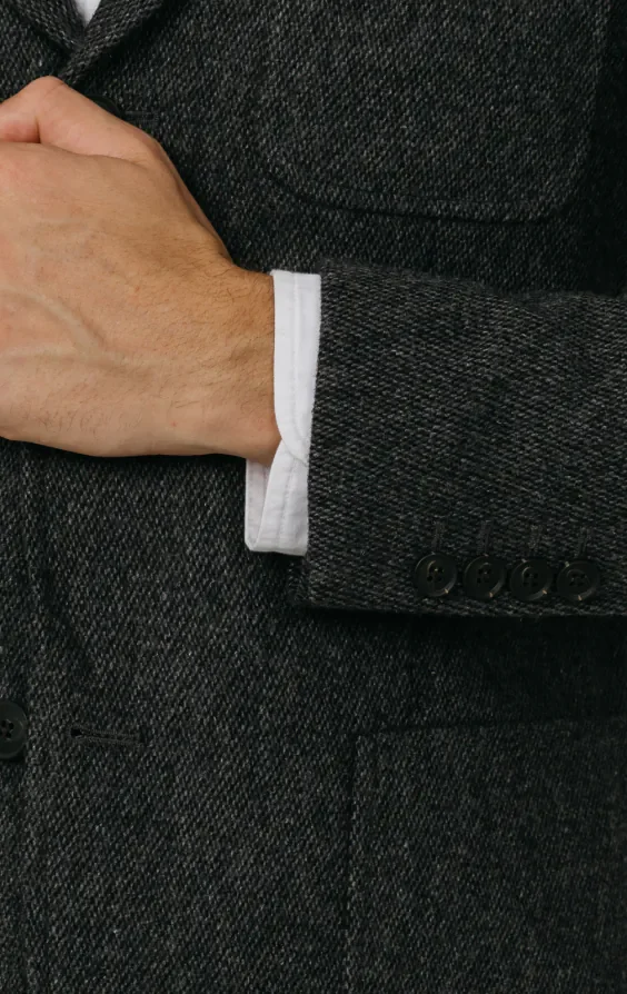 Grey Barleycorn Tweed Jacket thumbnail 4