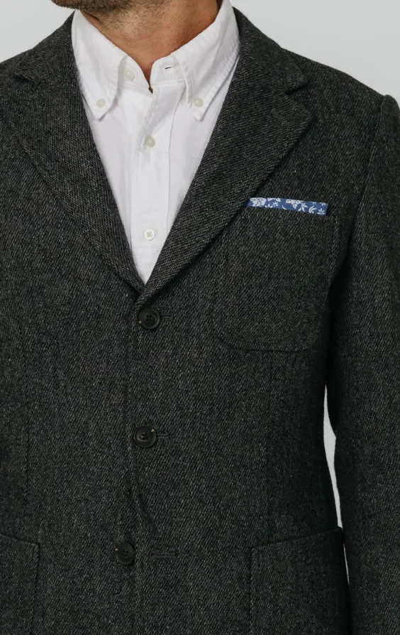 Grey Barleycorn Tweed Jacket thumbnail 5