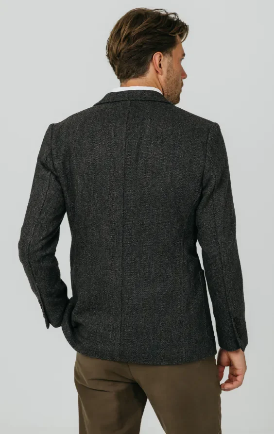 Grey Barleycorn Tweed Jacket thumbnail 7