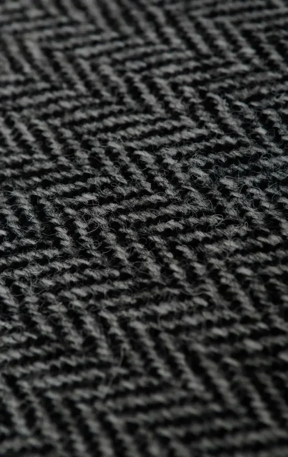 Harris Tweed Grey Herringbone Tweed Jacket thumbnail 9