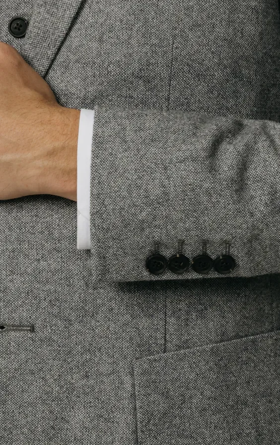 Light Grey Donegal Tweed 3 Piece Suit thumbnail 4