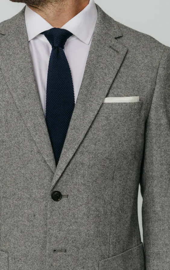 Light Grey Donegal Tweed Suit thumbnail 5