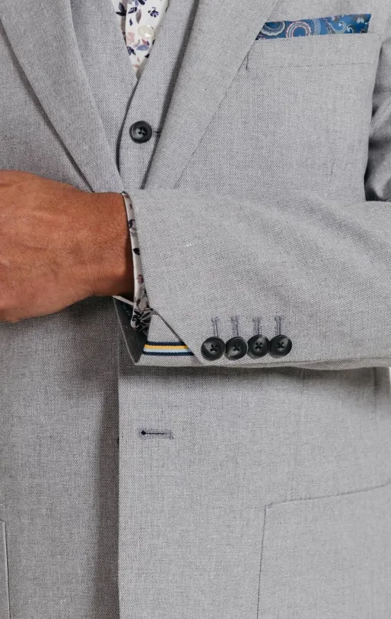 Light Grey Linen Suit thumbnail 4