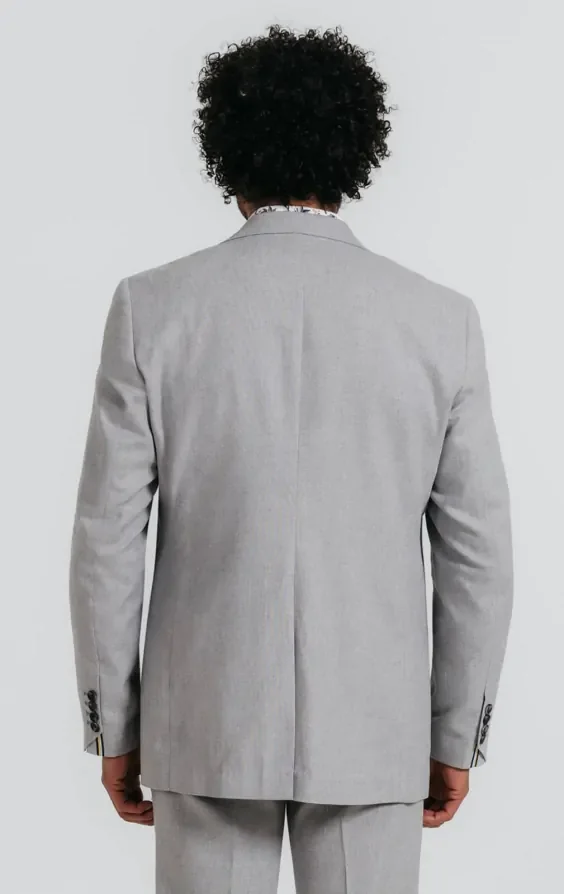 Light Grey Linen Suit thumbnail 7