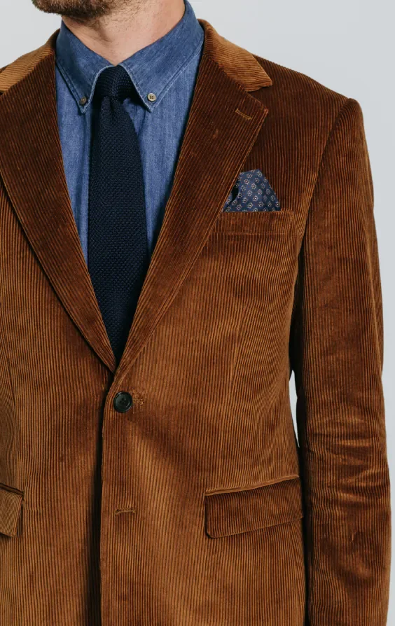 Mid Brown Corduroy Suit thumbnail 6