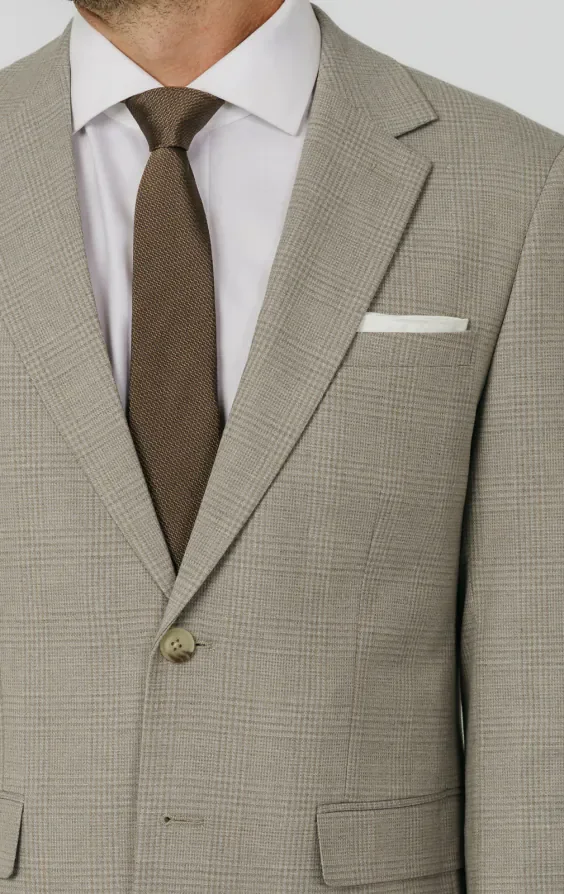 Natural Check Suit Jacket thumbnail 5