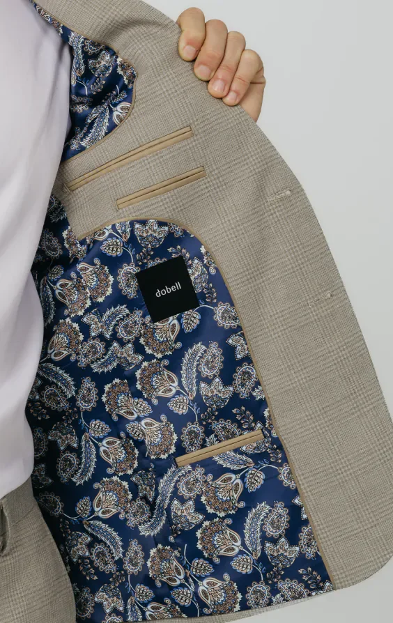 Natural Check Suit Jacket thumbnail 6