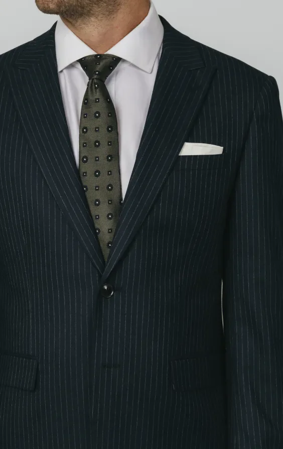 Navy Chalkstripe Suit thumbnail 5