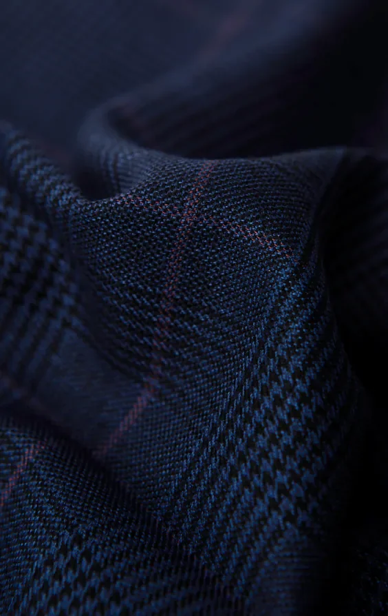 Navy with Pink Check Waistcoat thumbnail 5