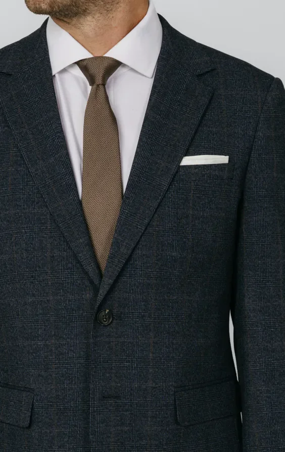 Navy with Rust Check Suit thumbnail 5