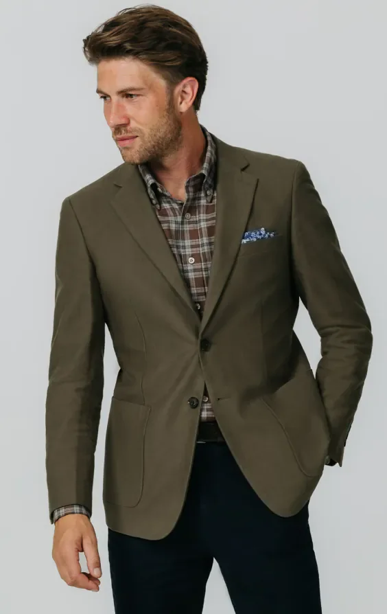 Olive Moleskin Jacket thumbnail 2