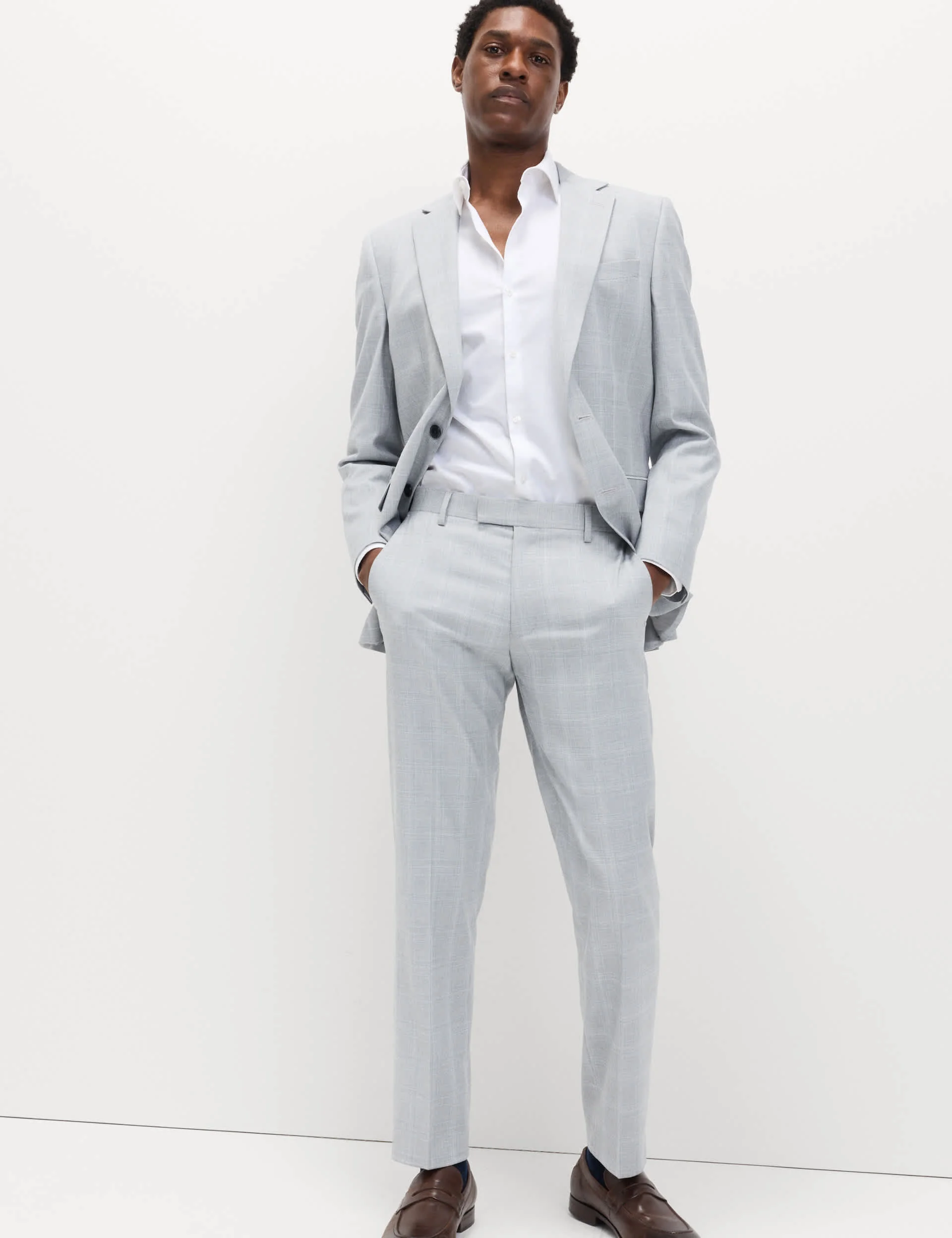 Regular Fit Check Stretch Suit Jacket thumbnail 4