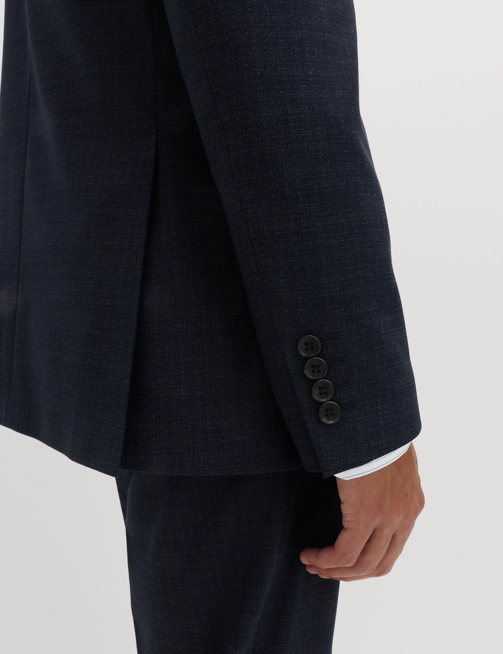 Regular Fit Textured Stretch Jacket thumbnail 7