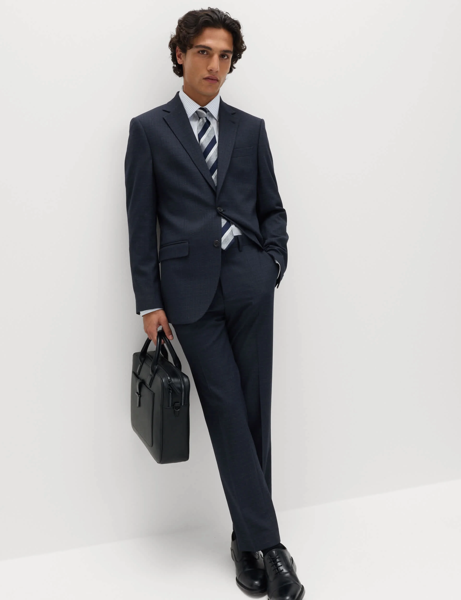 Regular Fit Textured Stretch Jacket thumbnail 8