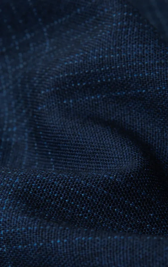 Royal Blue Shadow Check Waistcoat thumbnail 5