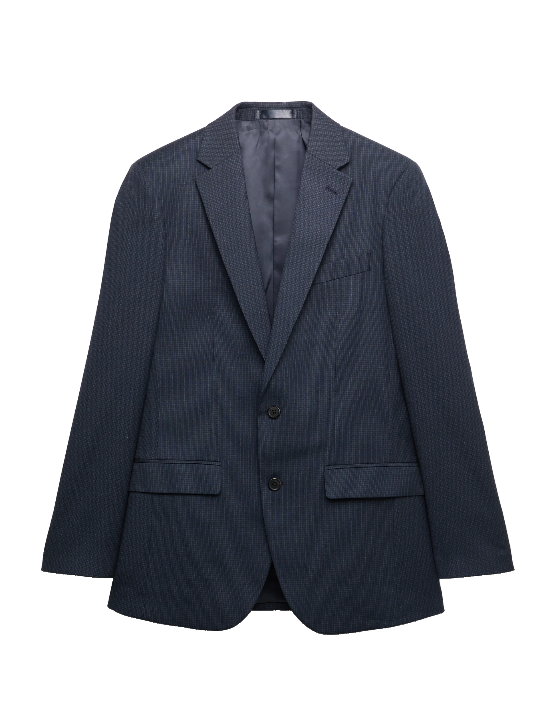 Skinny Fit Grid Check Stretch Suit Jacket thumbnail 3