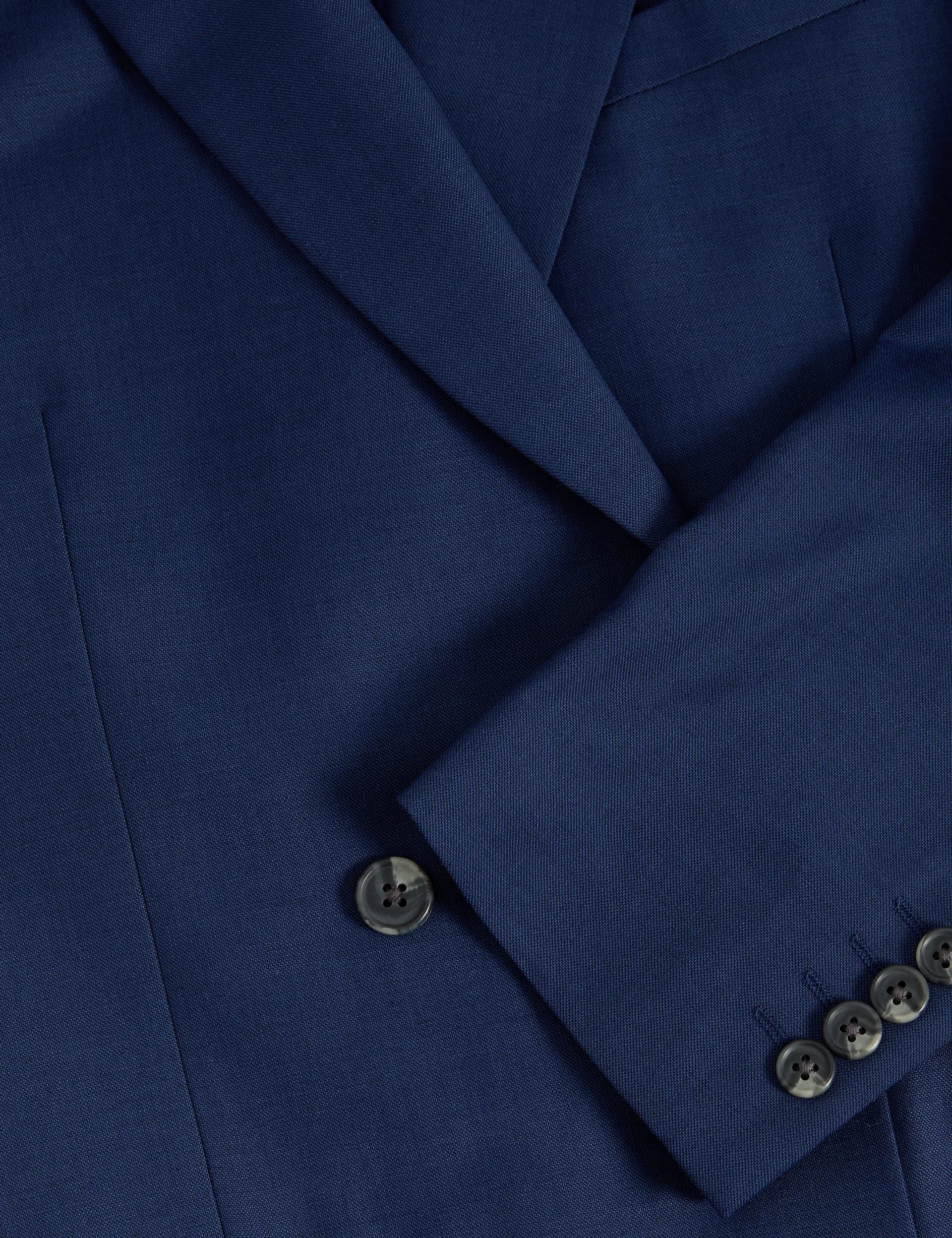 Slim Fit Double Breasted Jacket with Stretch thumbnail 3