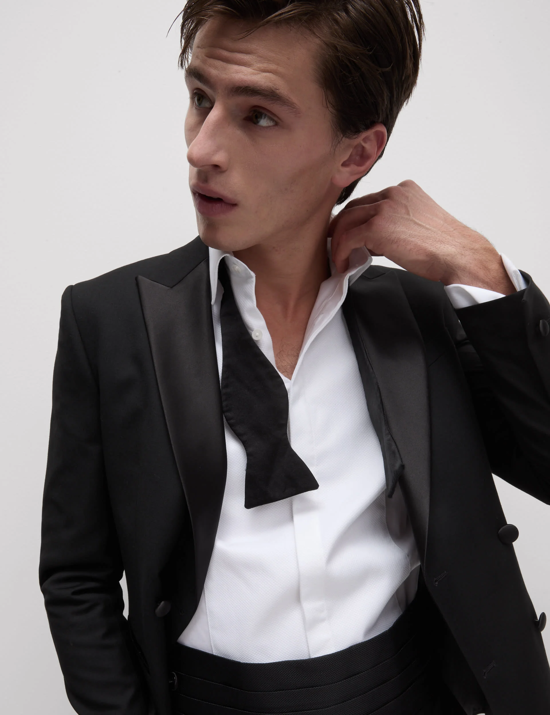 Slim Fit Double Breasted Tuxedo Jacket thumbnail 8