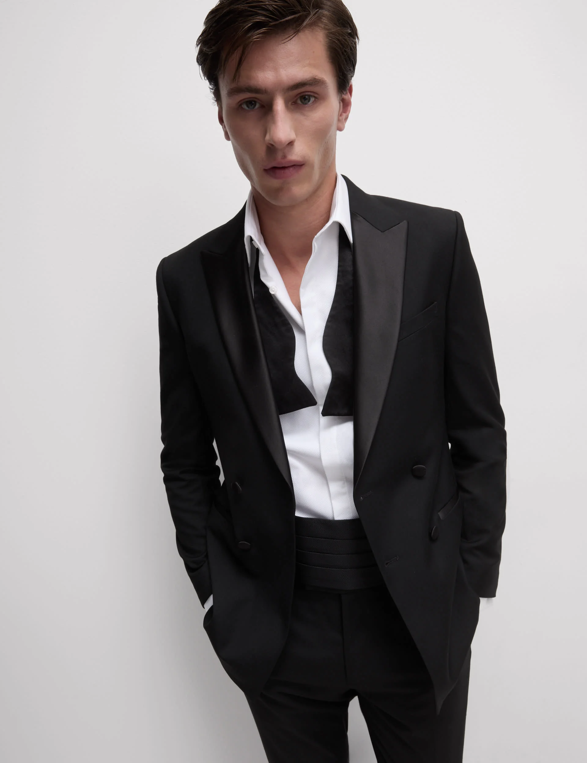 Slim Fit Double Breasted Tuxedo Jacket thumbnail 11