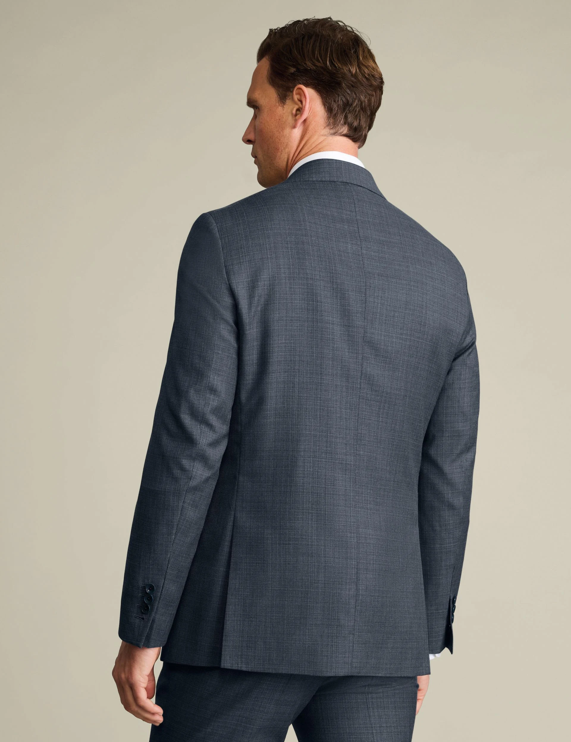 Slim Fit Italian Wool Suit Jacket thumbnail 5