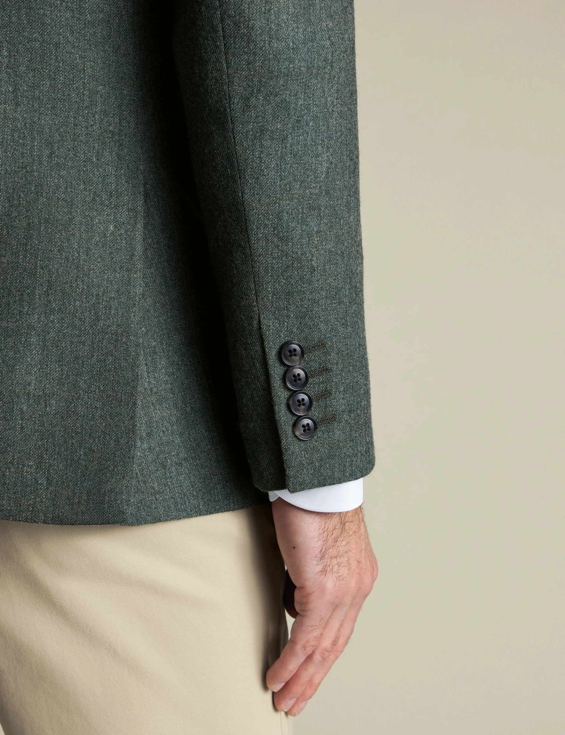 Slim Fit Pure Wool Tweed Suit Jacket thumbnail 3