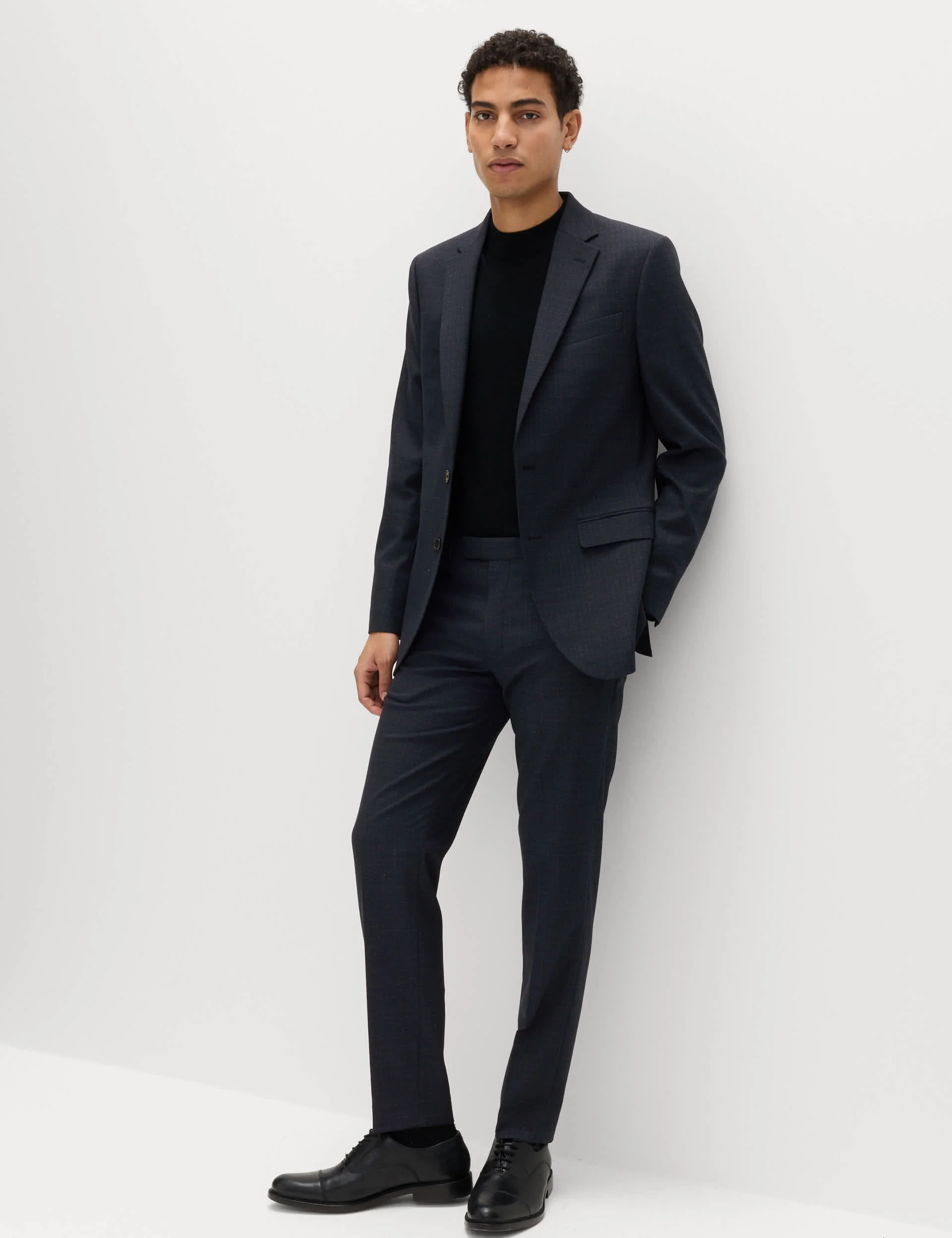 Slim Fit Textured Stretch Jacket thumbnail 7