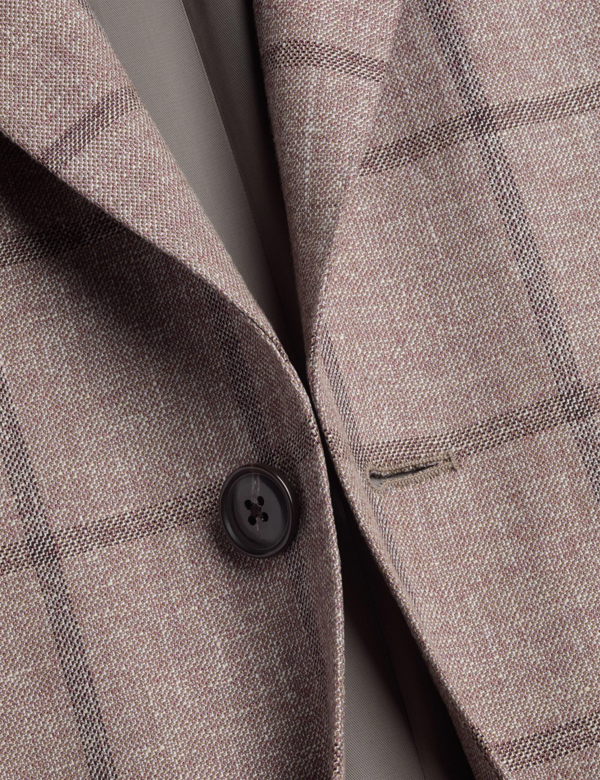 Slim Fit Wool Blend Check Suit Jacket thumbnail 2