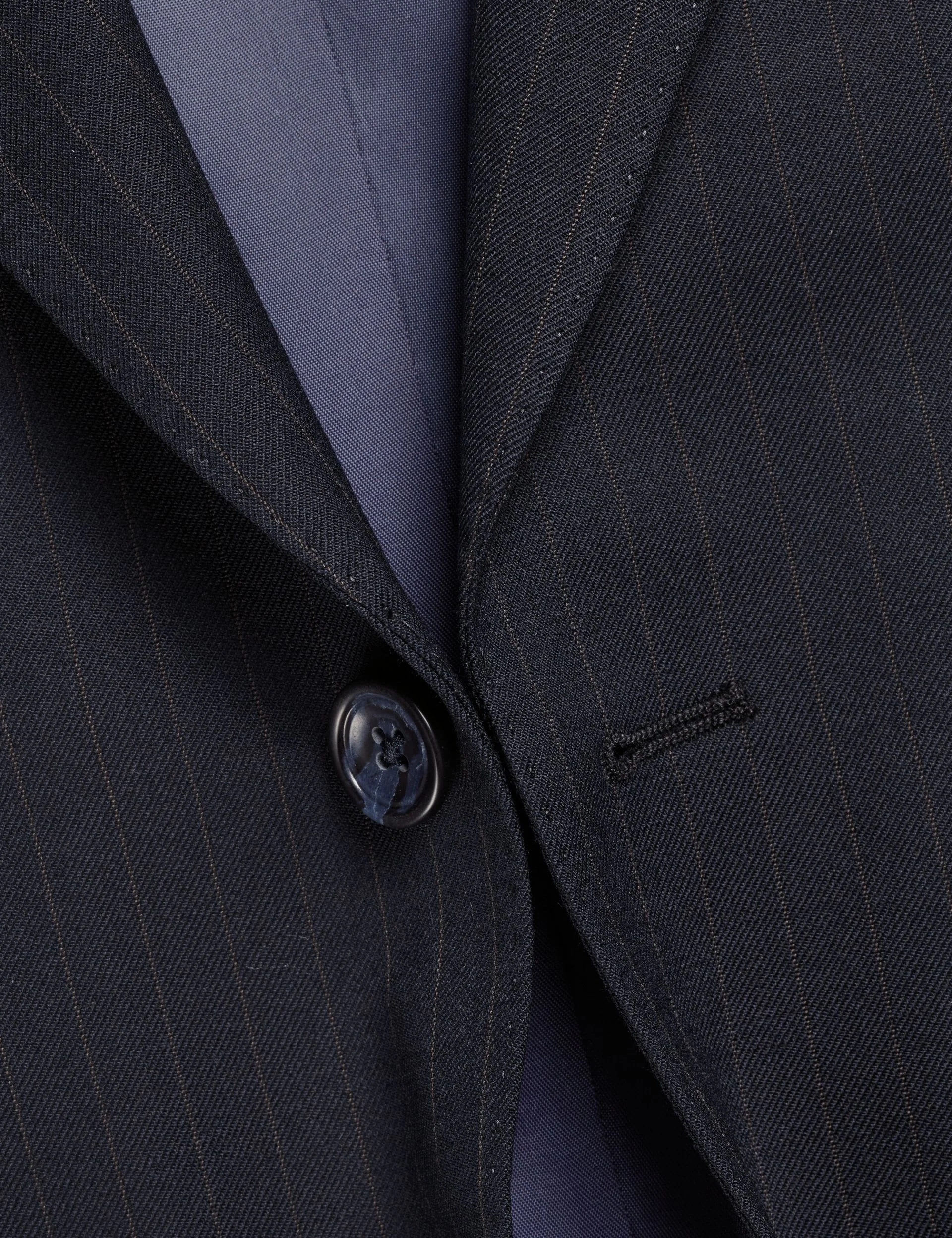 Slim Fit Wool Rich Pinstripe Suit Jacket thumbnail 3