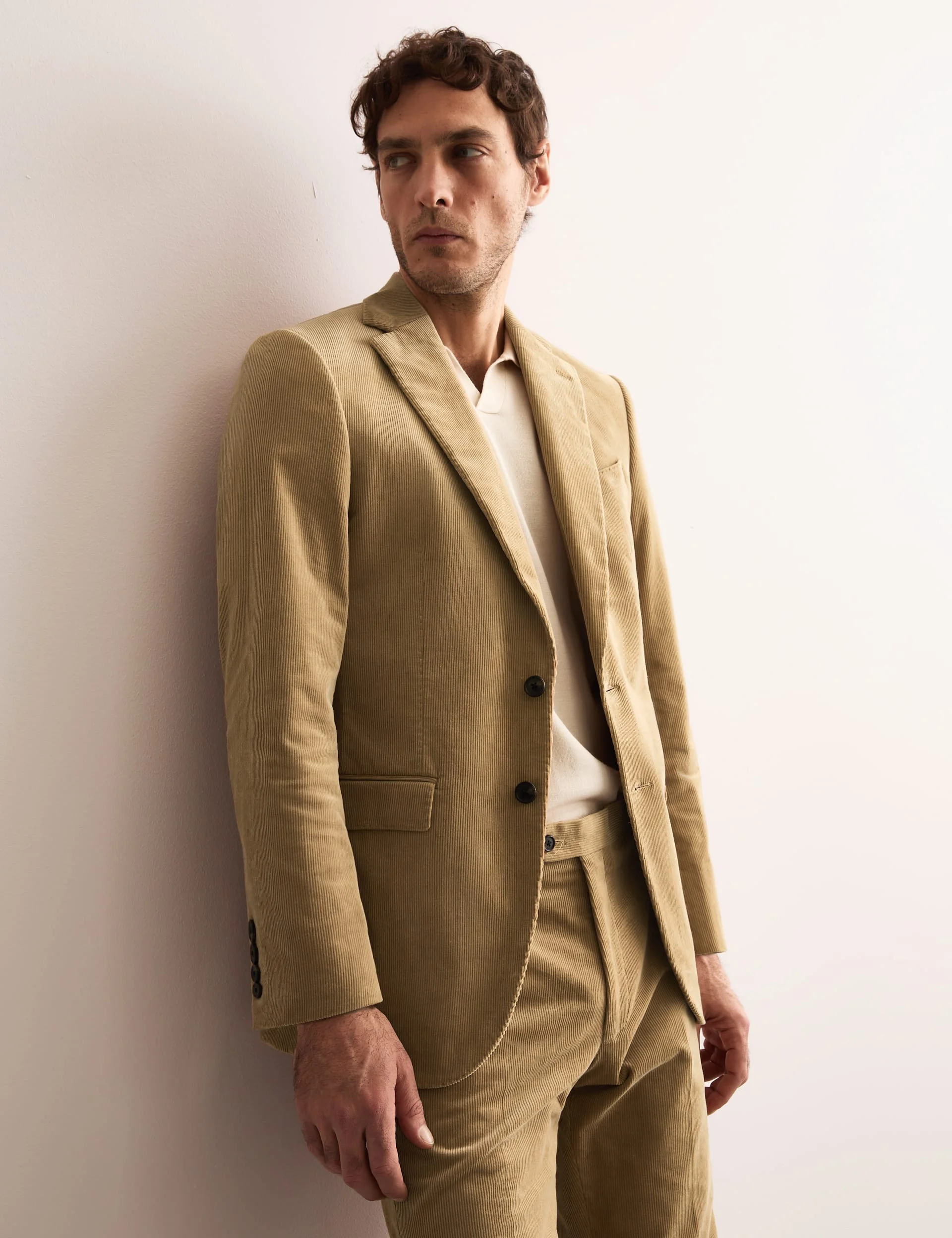 Tailored Fit Cotton Rich Corduroy Jacket thumbnail 2