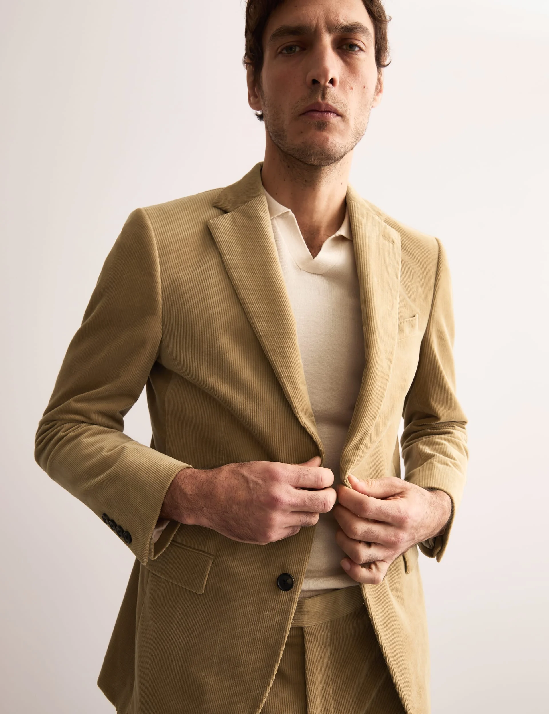 Tailored Fit Cotton Rich Corduroy Jacket thumbnail 4