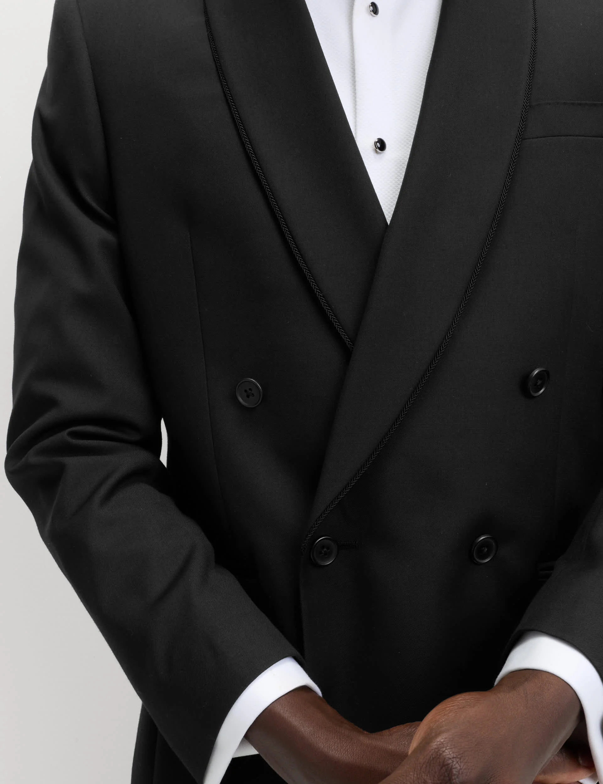 Tailored Fit Double Breasted Tuxedo Jacket thumbnail 4