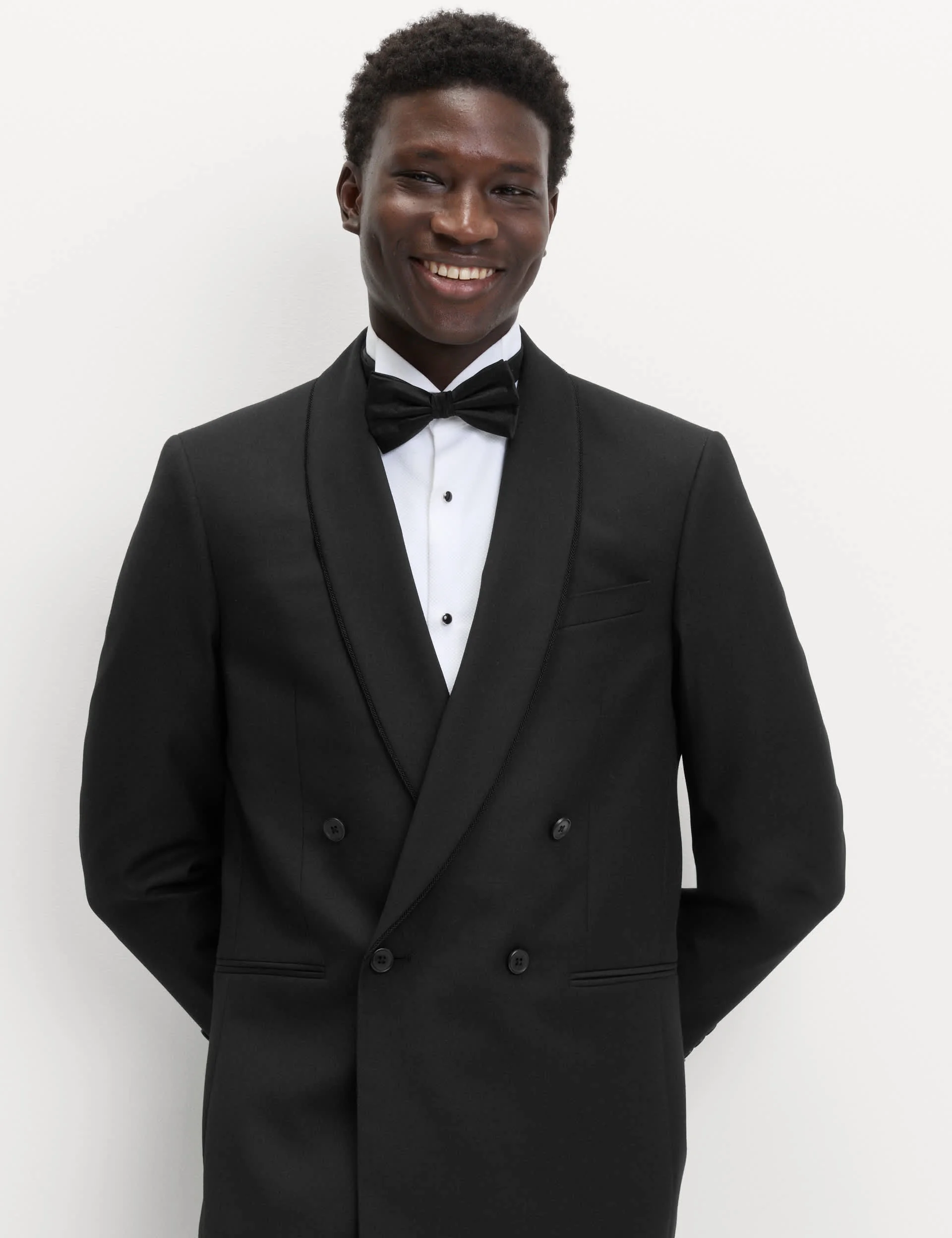 Tailored Fit Double Breasted Tuxedo Jacket thumbnail 8
