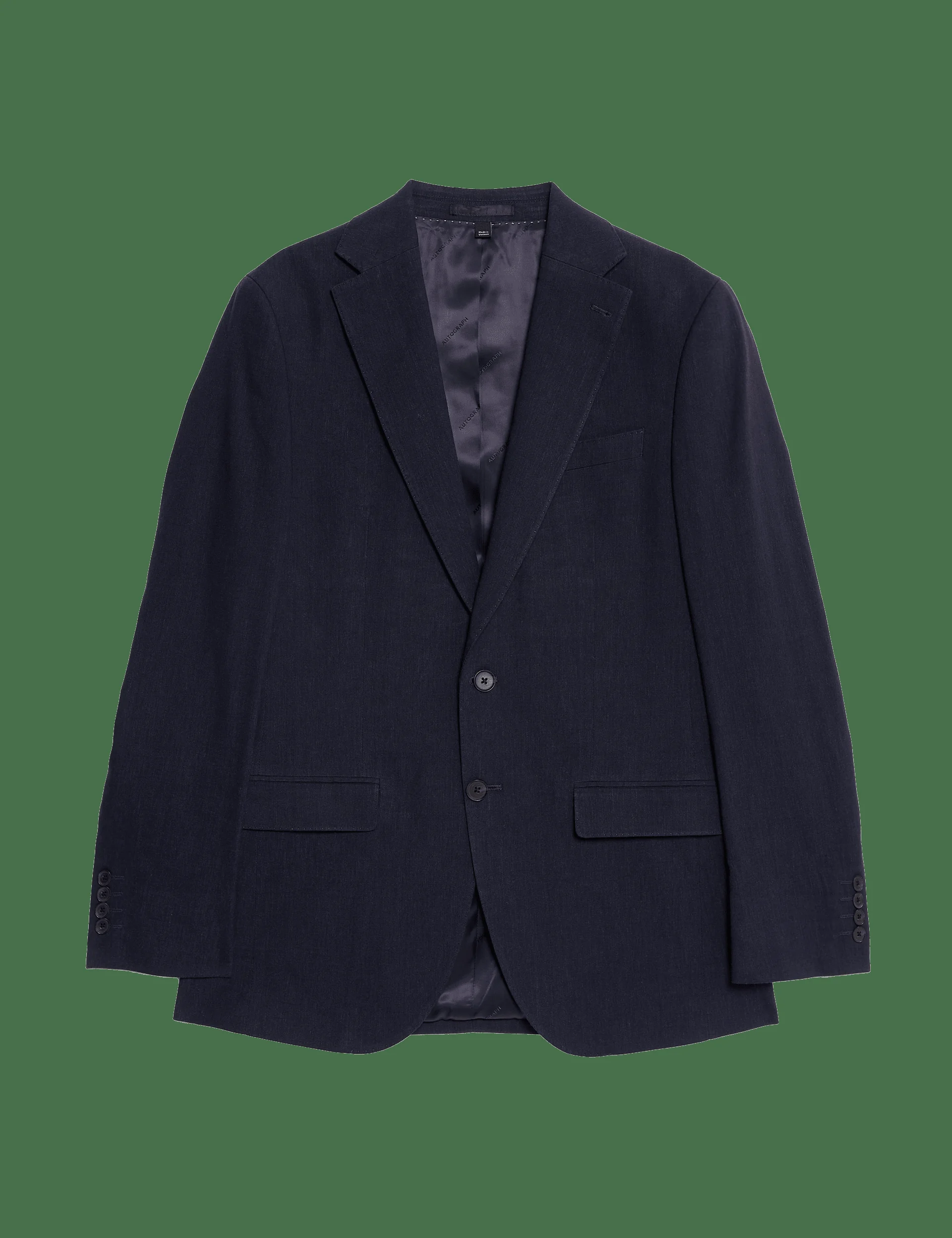 Tailored Fit Italian Performance Linen Blend Suit Jacket thumbnail 4