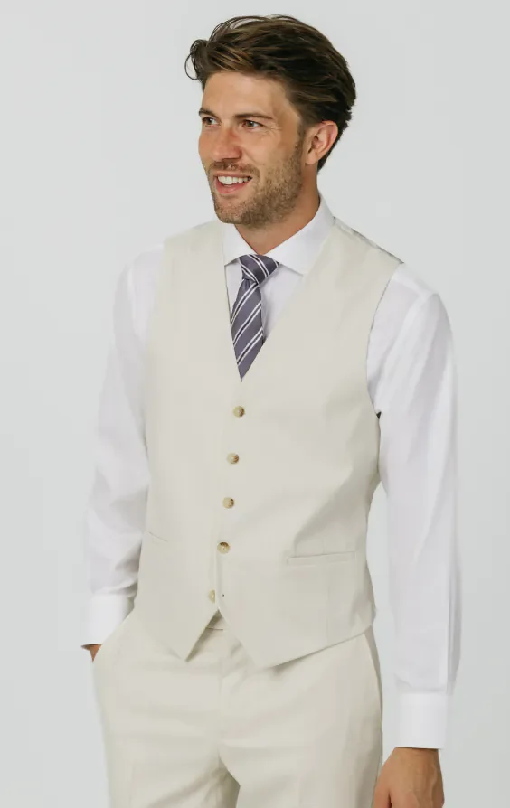 Winter White Twill Double Breasted Suit with Peak Lapel thumbnail 9