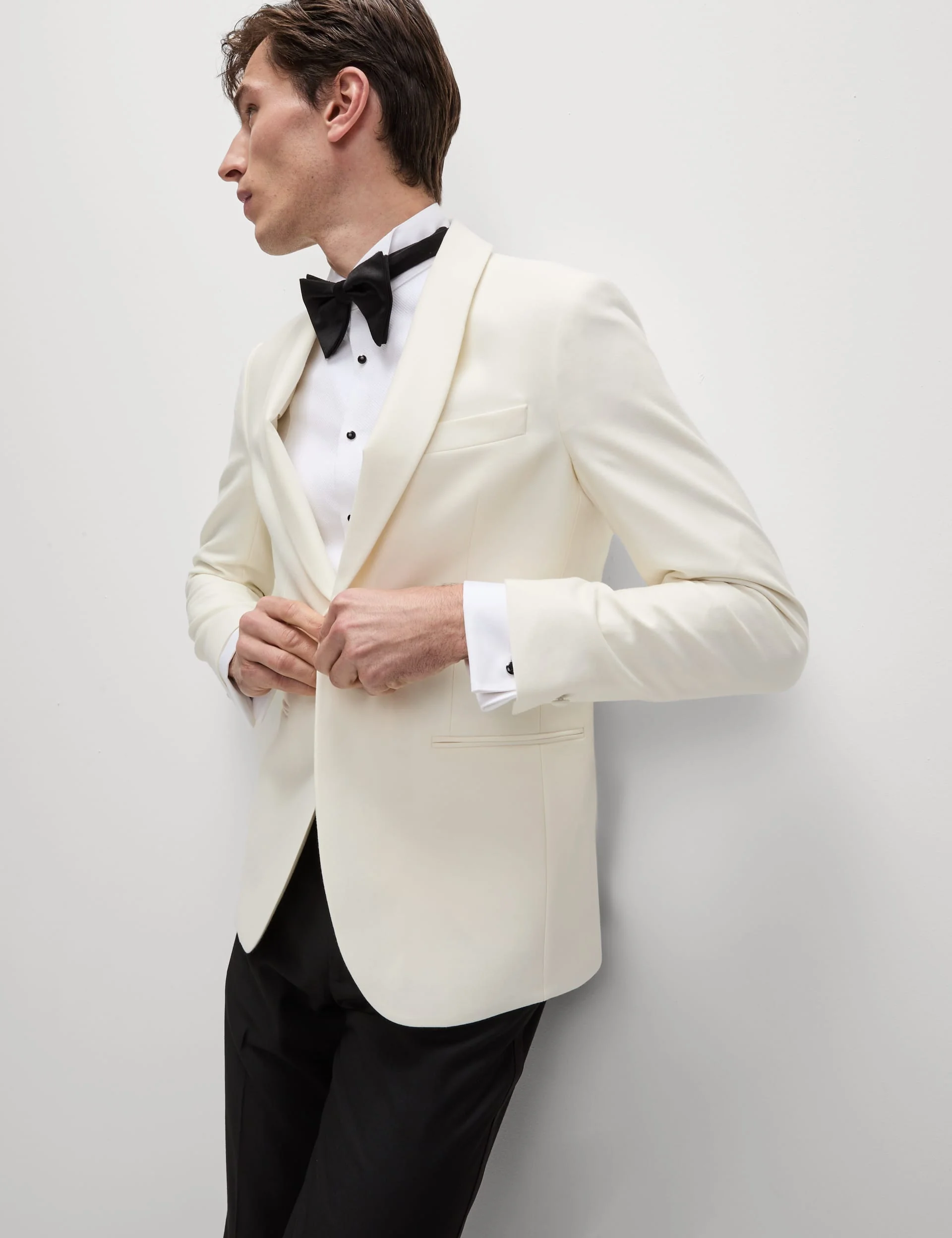 Wool Rich Shawl Lapel Dinner Tuxedo Jacket thumbnail 5